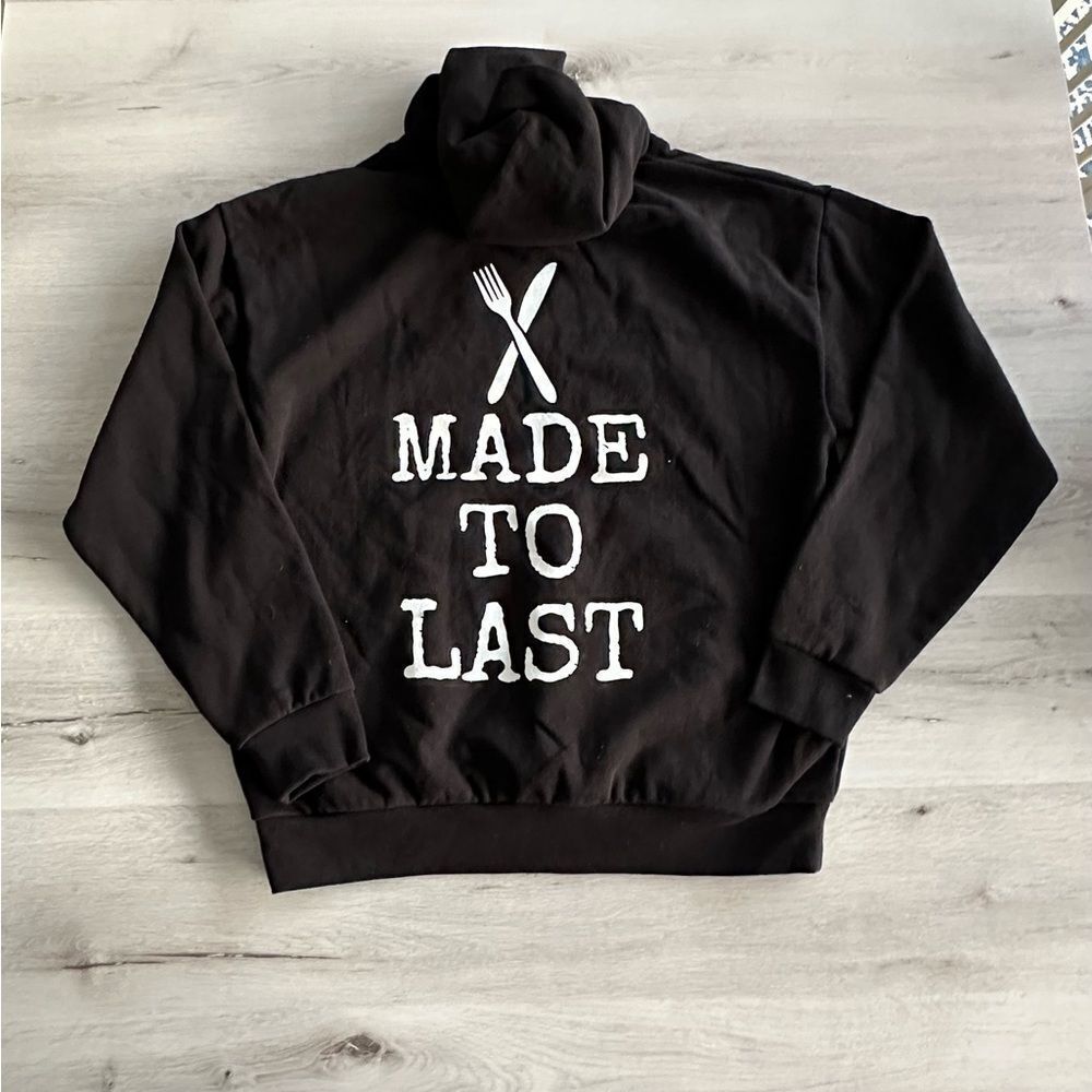 Good Eatz Made to Last Hoodie‎ Black XL NWT - Picture 4 of 4